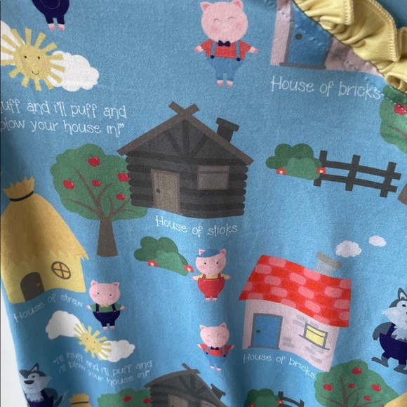 PETE + LUCY THREE LITTLE PIGS LITTLE GIRLS ROMPER SIZE 18-24 MONTHS - Picture 3 of 6